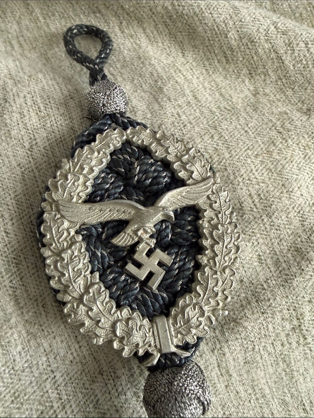 WWII German Marksman Lanyard Badge